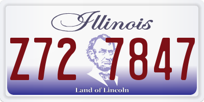 IL license plate Z727847