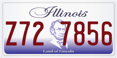 IL license plate Z727856