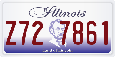 IL license plate Z727861