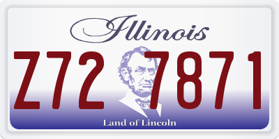IL license plate Z727871