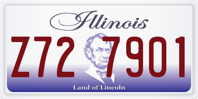 IL license plate Z727901