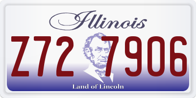IL license plate Z727906