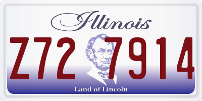 IL license plate Z727914