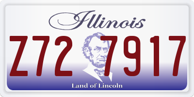 IL license plate Z727917