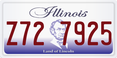 IL license plate Z727925