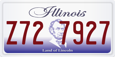 IL license plate Z727927
