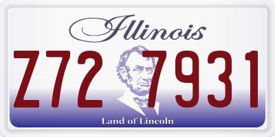 IL license plate Z727931