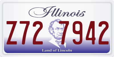 IL license plate Z727942