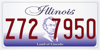 IL license plate Z727950