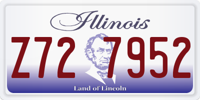 IL license plate Z727952