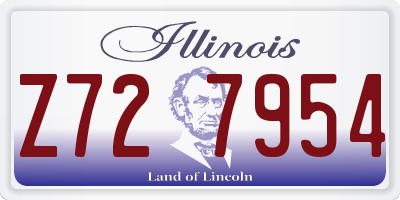 IL license plate Z727954