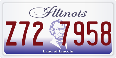 IL license plate Z727958