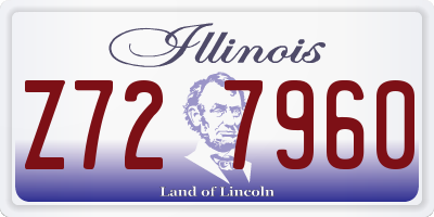 IL license plate Z727960
