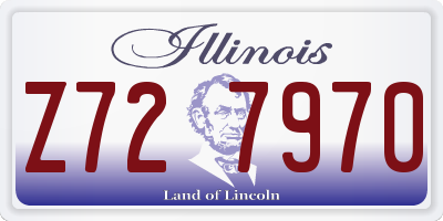 IL license plate Z727970