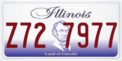 IL license plate Z727977