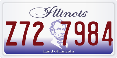 IL license plate Z727984