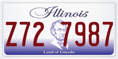 IL license plate Z727987
