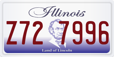 IL license plate Z727996
