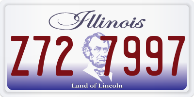 IL license plate Z727997