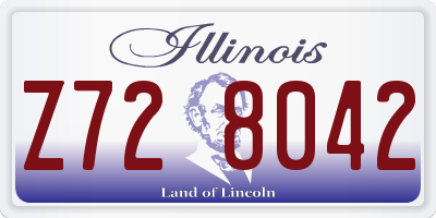 IL license plate Z728042