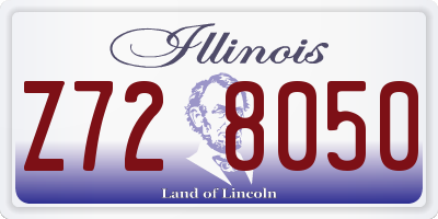 IL license plate Z728050