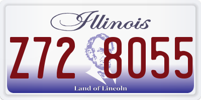 IL license plate Z728055