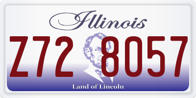 IL license plate Z728057