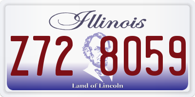 IL license plate Z728059