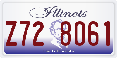 IL license plate Z728061