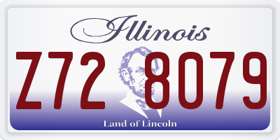 IL license plate Z728079