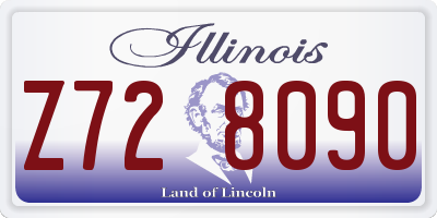 IL license plate Z728090