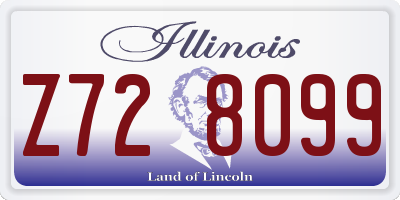 IL license plate Z728099