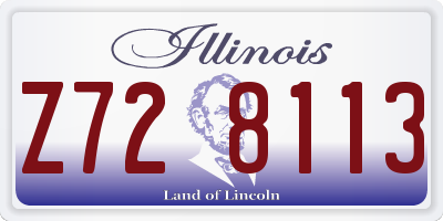 IL license plate Z728113