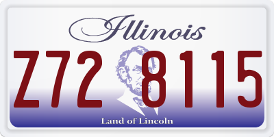IL license plate Z728115