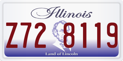 IL license plate Z728119