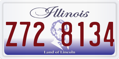 IL license plate Z728134