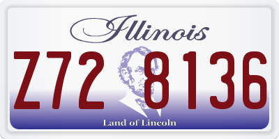 IL license plate Z728136