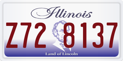 IL license plate Z728137