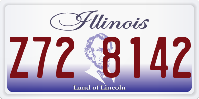 IL license plate Z728142