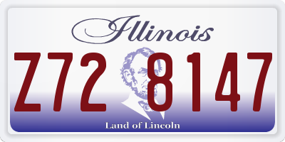 IL license plate Z728147