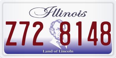 IL license plate Z728148