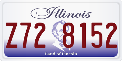 IL license plate Z728152