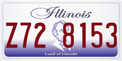 IL license plate Z728153