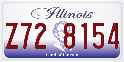 IL license plate Z728154