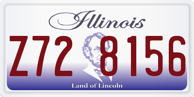 IL license plate Z728156