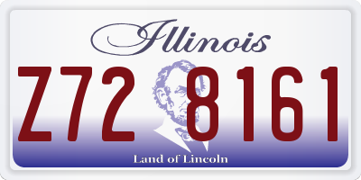 IL license plate Z728161