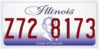 IL license plate Z728173