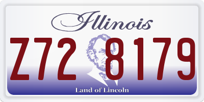 IL license plate Z728179