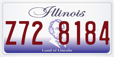 IL license plate Z728184