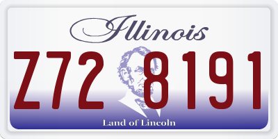 IL license plate Z728191
